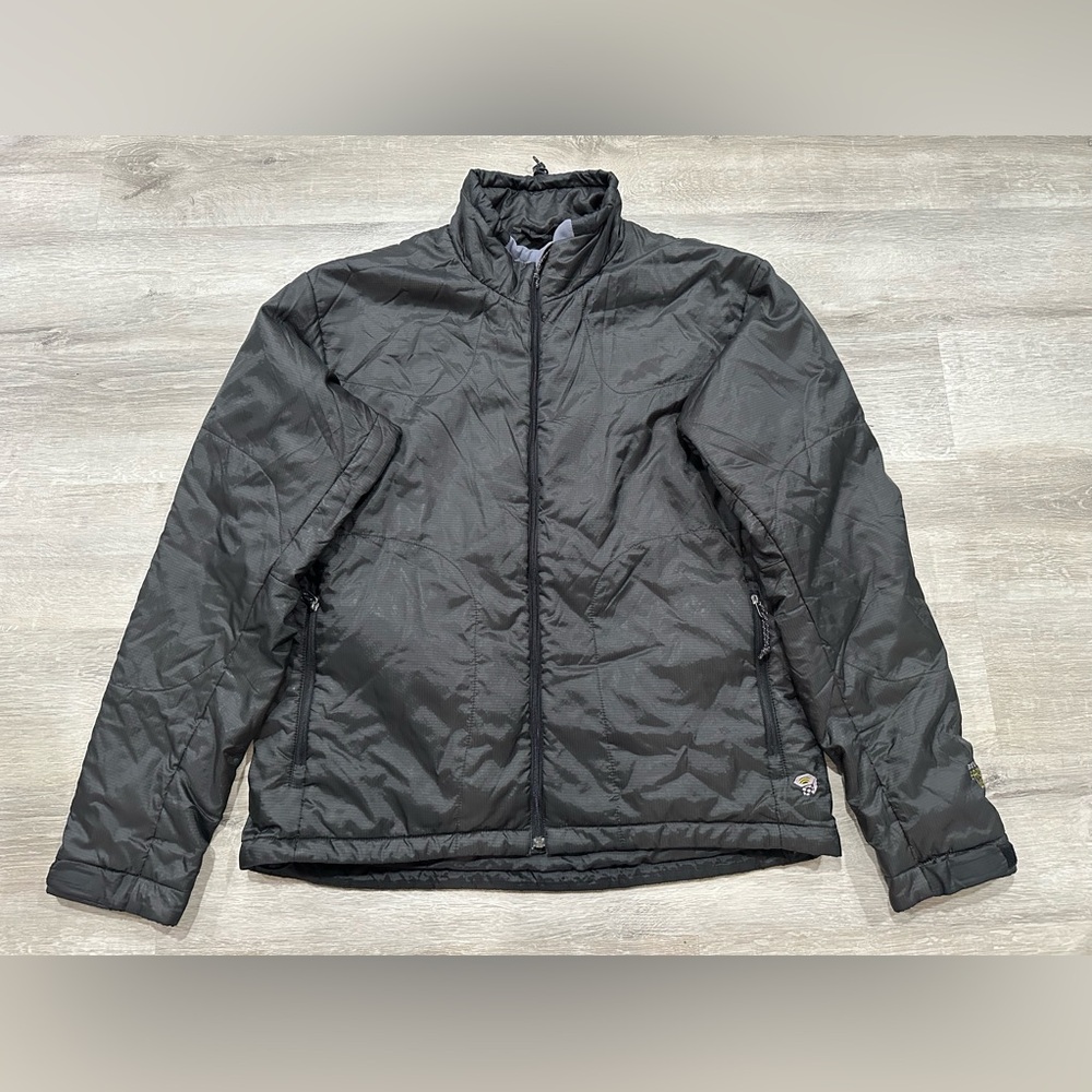I187 Mountain Hardwear Puffer Jacket Primaloft Black Womens L Large